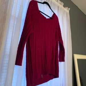 American Eagle Magenta Crewneck